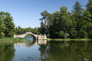 Мостик на озере
