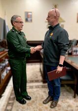 Вручение медали "Константин Симонов"